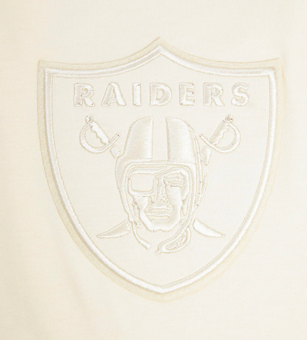 NFL LAS VEGAS RAIDERS NEUTRAL DROP SHOULDER MEN'S TEE (EGGSHELL) - Image 15