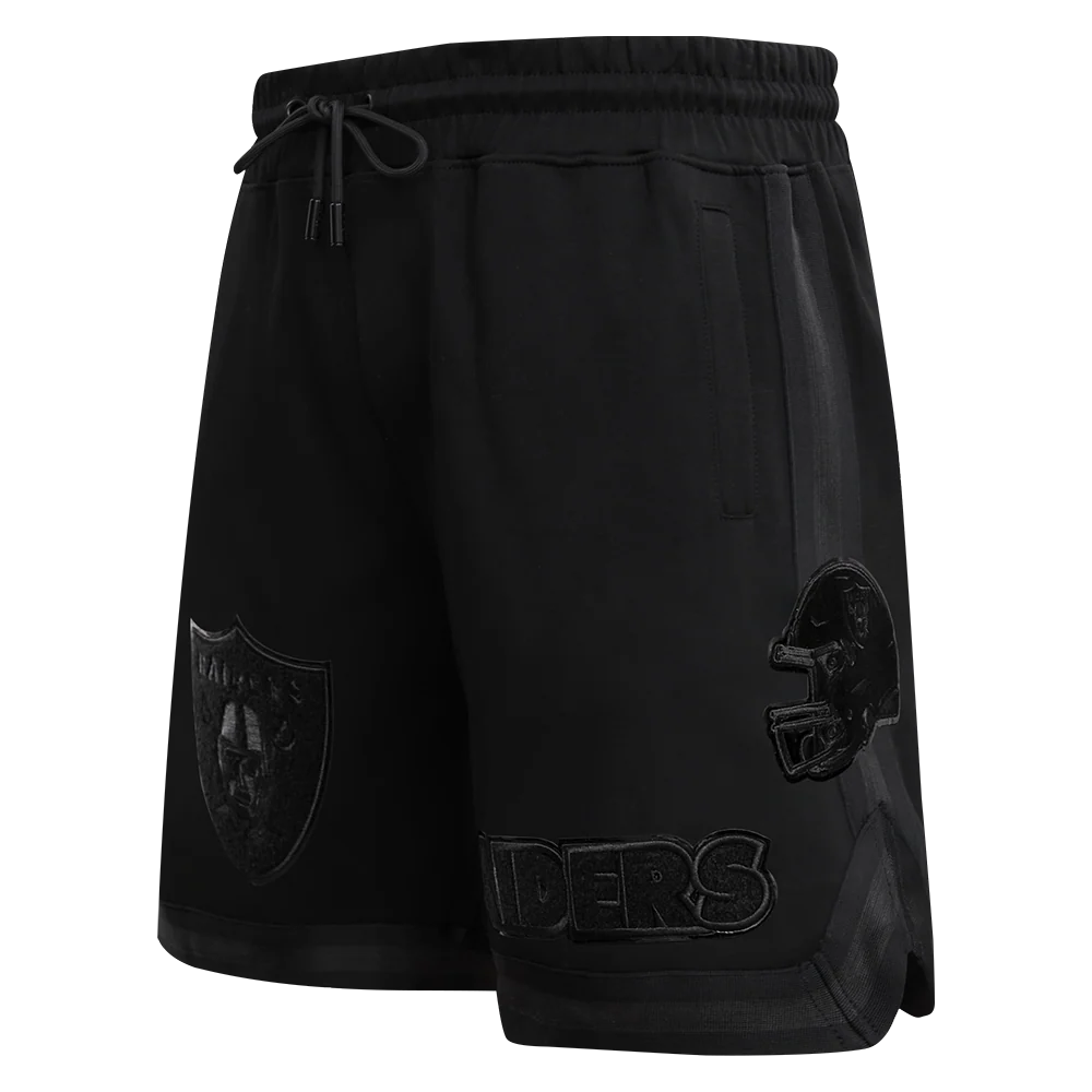 NFL LAS VEGAS RAIDERS TRIPLE BLACK MEN'S SHORT (BLACK)