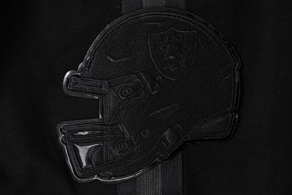 NFL LAS VEGAS RAIDERS TRIPLE BLACK MEN'S SHORT (BLACK) - Image 6
