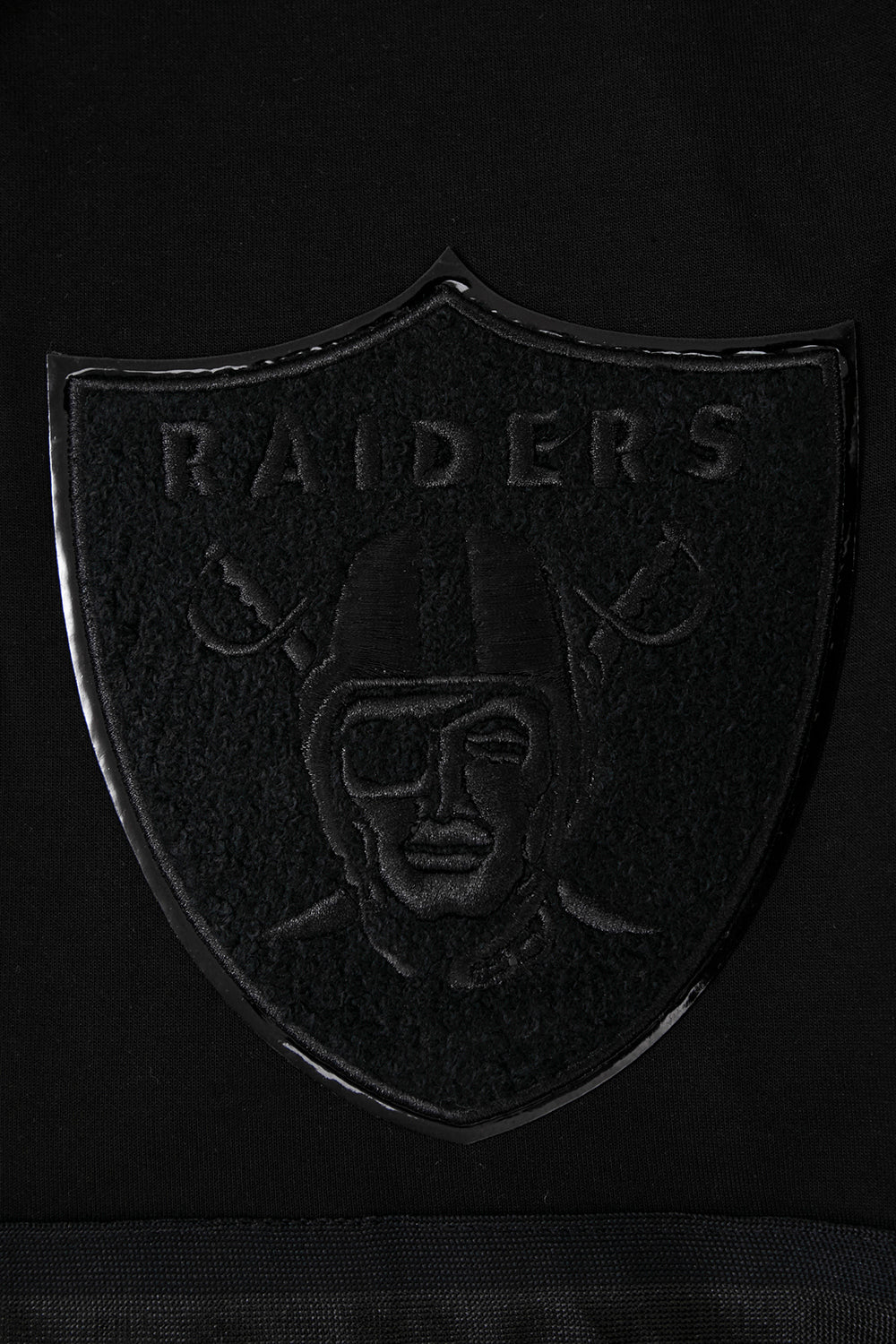 NFL LAS VEGAS RAIDERS TRIPLE BLACK MEN'S SHORT (BLACK) - Image 7