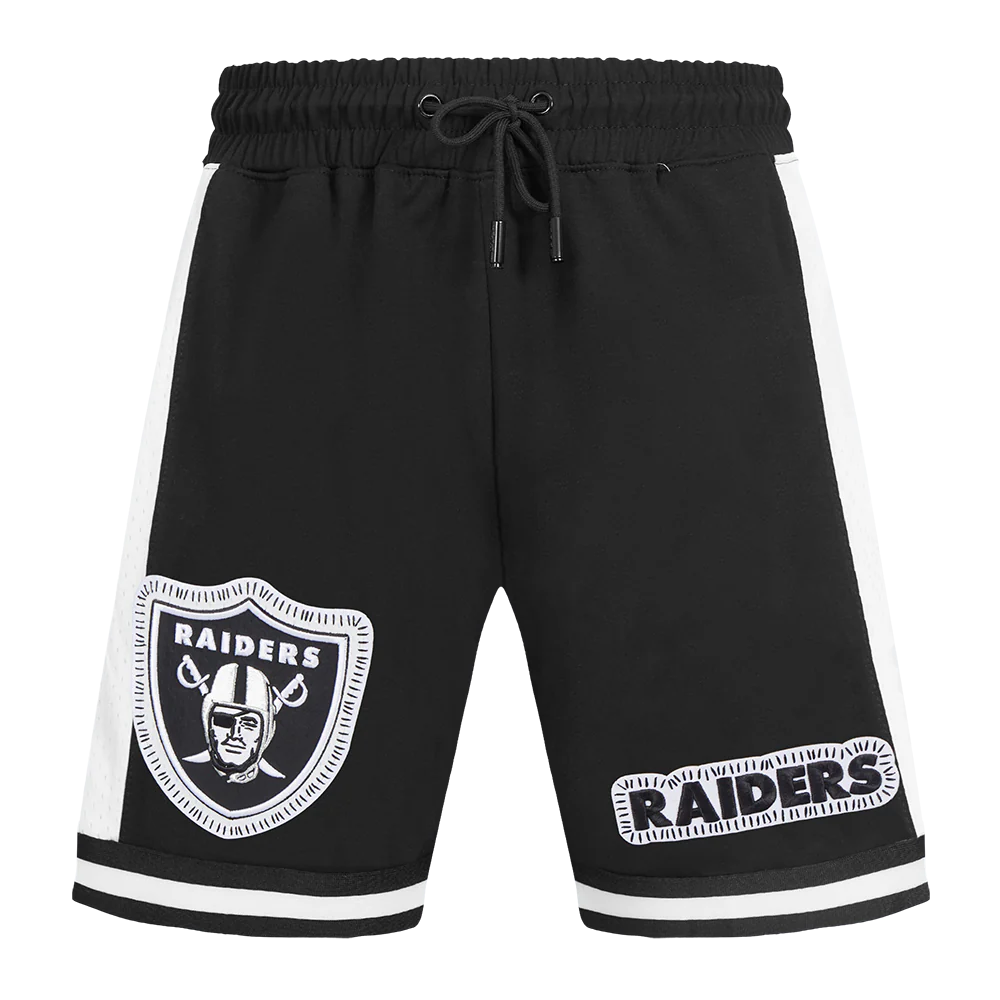 NFL LAS VEGAS RAIDERS DIY PICK STITCH MEN'S DOUBLE KNIT 2.0 SHORT (BLACK) - Image 2