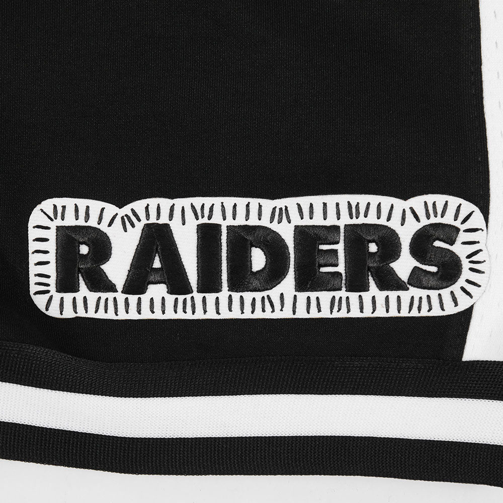 NFL LAS VEGAS RAIDERS DIY PICK STITCH MEN'S DOUBLE KNIT 2.0 SHORT (BLACK) - Image 6