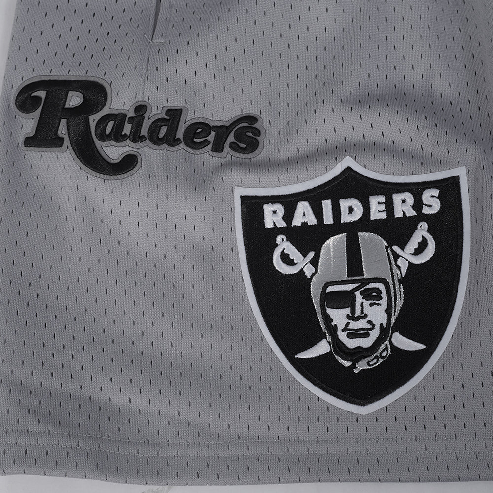 NFL LAS VEGAS RAIDERS SOUVENIR MEN'S MESH SHORT (GRAY) - Image 6