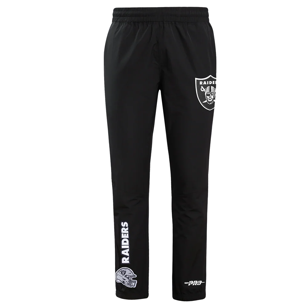 NFL LAS VEGAS RAIDERS CLASSIC WIND SUIT MEN'S WOVEN PANT (BLACK) - Image 2