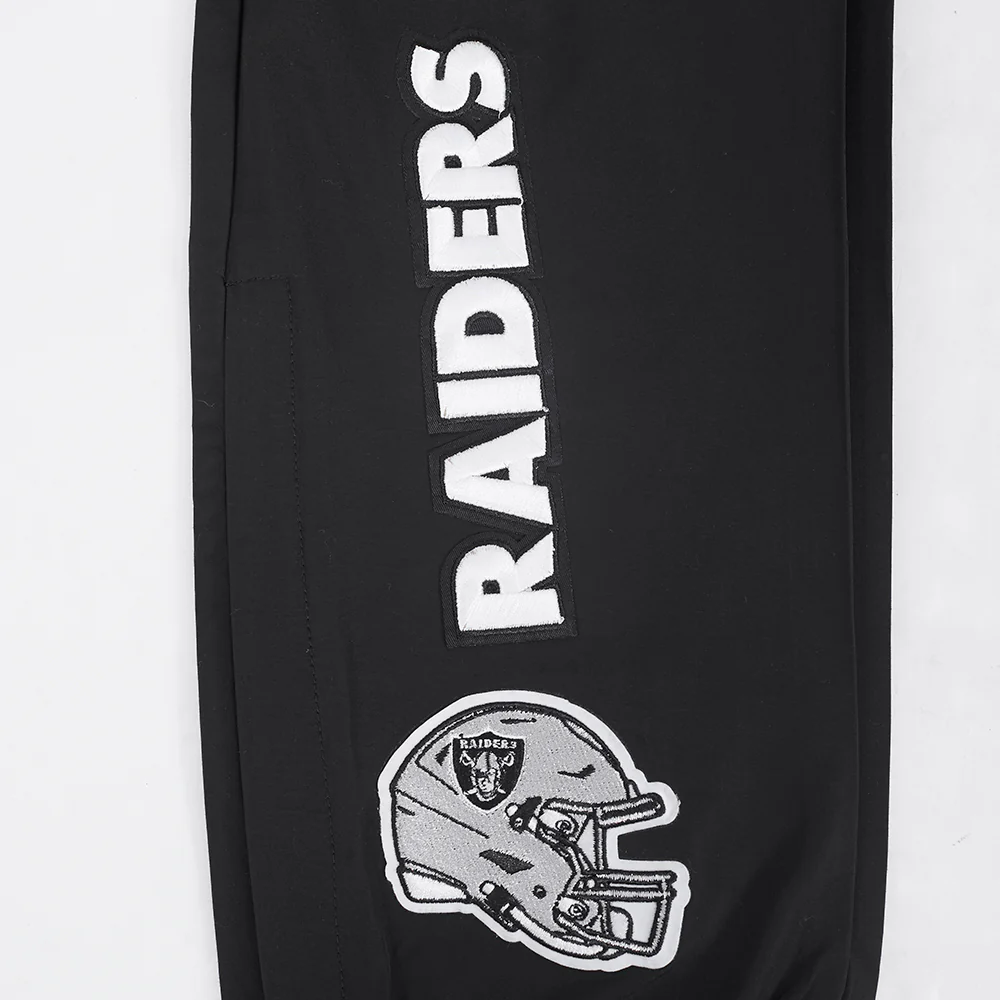 NFL LAS VEGAS RAIDERS CLASSIC WIND SUIT MEN'S WOVEN PANT (BLACK) - Image 6