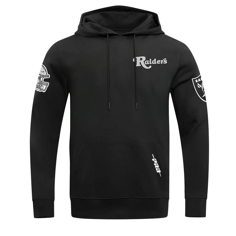 NFL LAS VEGAS RAIDERS SOUVENIR MEN'S FLEECE PULLOVER HOODIE (BLACK)