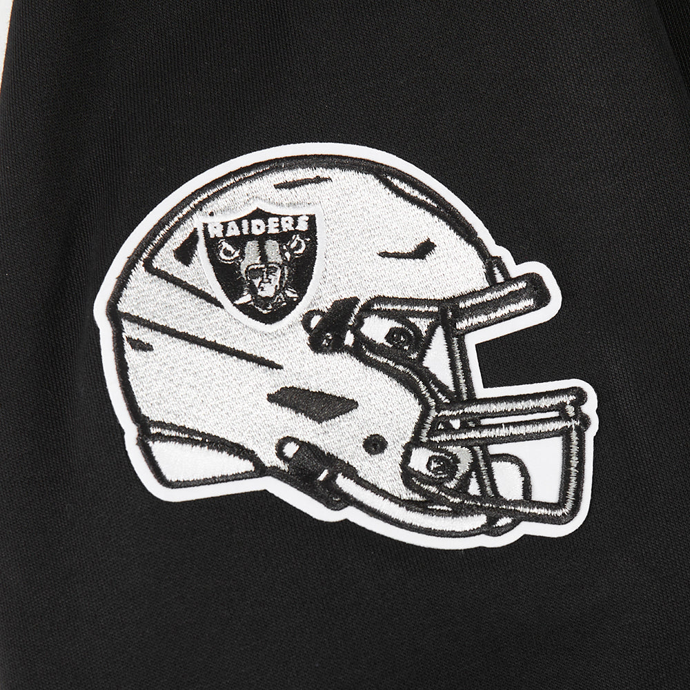 NFL LAS VEGAS RAIDERS SUGAR SKULL MEN'S FLEECE PULLOVER HOODIE (BLACK) - Image 7