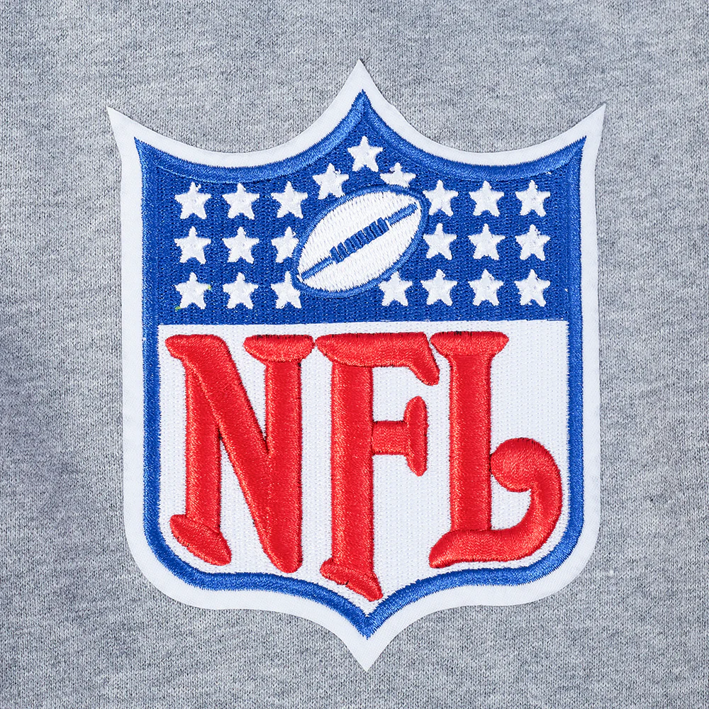 NFL LAS VEGAS RAIDERS BEST OF MEN'S DROP SHOULDER FLC PO HOODIE (DARK HEATHER GRAY) - Image 16