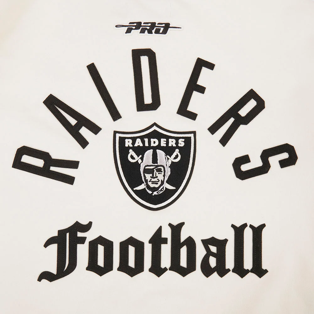NFL LAS VEGAS RAIDERS MODERN ORIGINALS MEN'S FLC CREWNECK (EGGSHELL) - Image 5