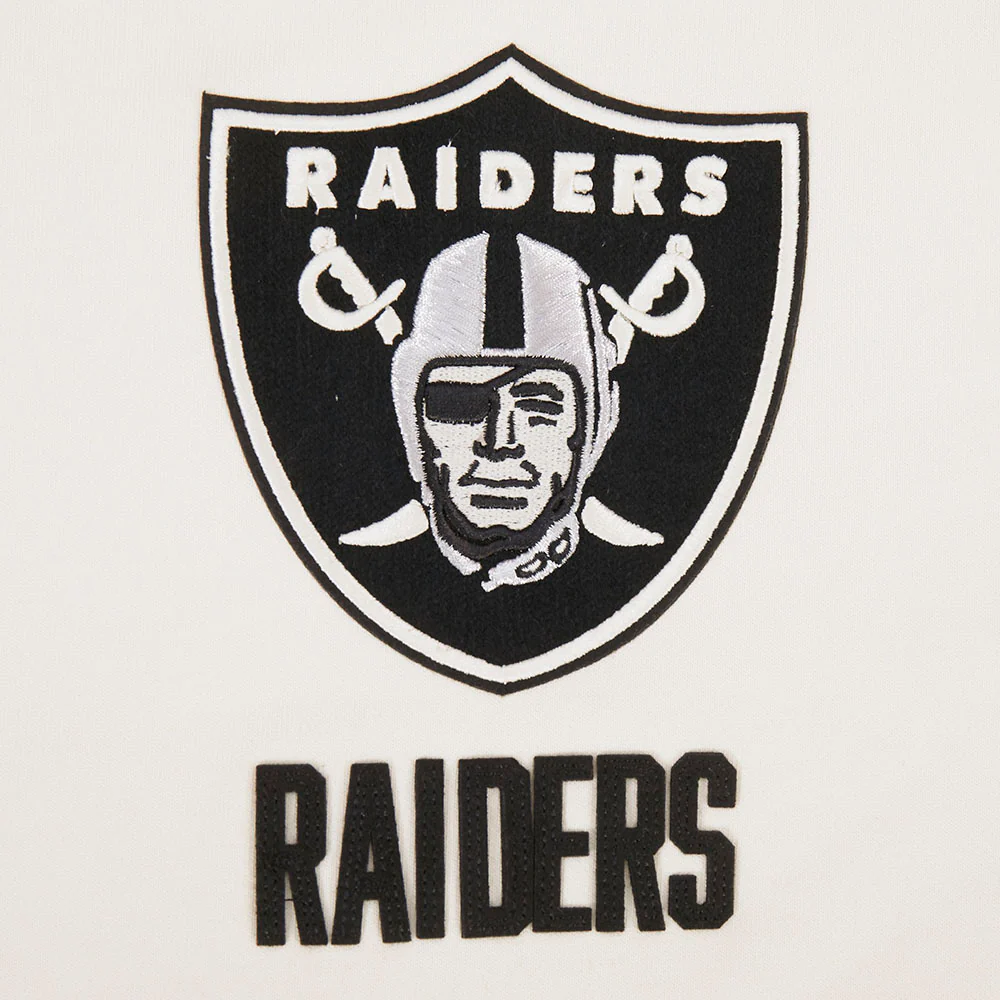 NFL LAS VEGAS RAIDERS MODERN ORIGINALS MEN'S FLC CREWNECK (EGGSHELL) - Image 8