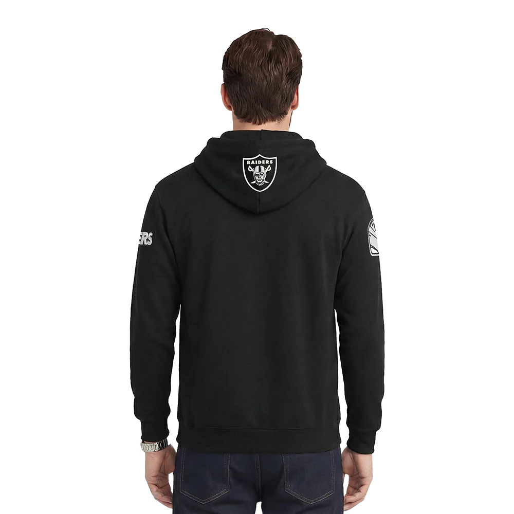 NFL LAS VEGAS RAIDERS CITY ARCH MEN'S FLC PO HOODIE (BLACK) - Image 2