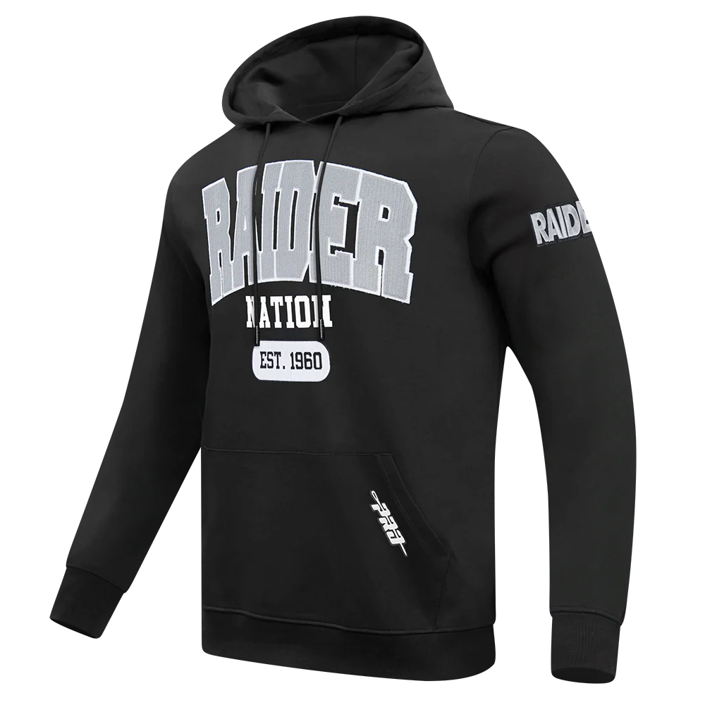 NFL LAS VEGAS RAIDERS CITY ARCH MEN'S FLC PO HOODIE (BLACK) - Image 5