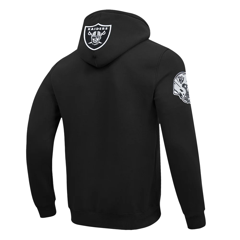 NFL LAS VEGAS RAIDERS CITY ARCH MEN'S FLC PO HOODIE (BLACK) - Image 6