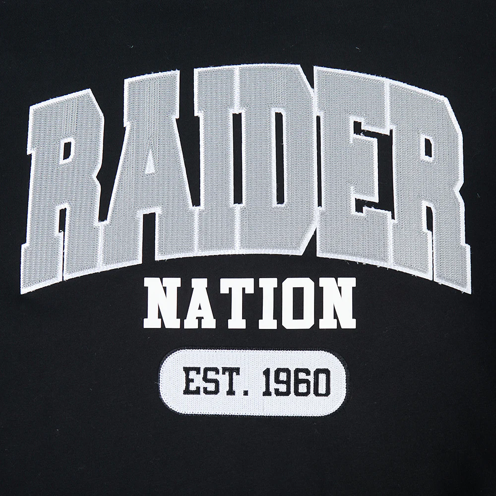 NFL LAS VEGAS RAIDERS CITY ARCH MEN'S FLC PO HOODIE (BLACK) - Image 8