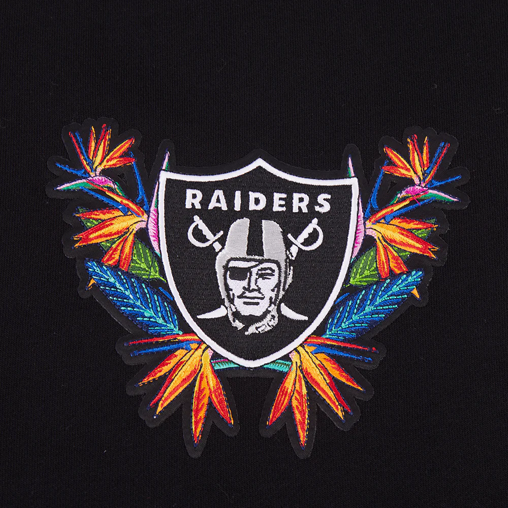 NFL LAS VEGAS RAIDERS PARADISE MEN'S CREWNECK SWEATSHIRT (BLACK) - Image 5