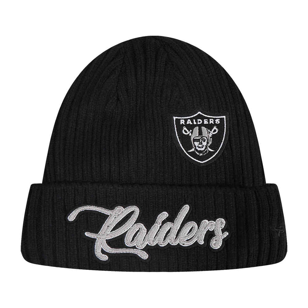 NFL LAS VEGAS RAIDERS CITY SIGNATURE MEN'S BEANIE (BLACK)