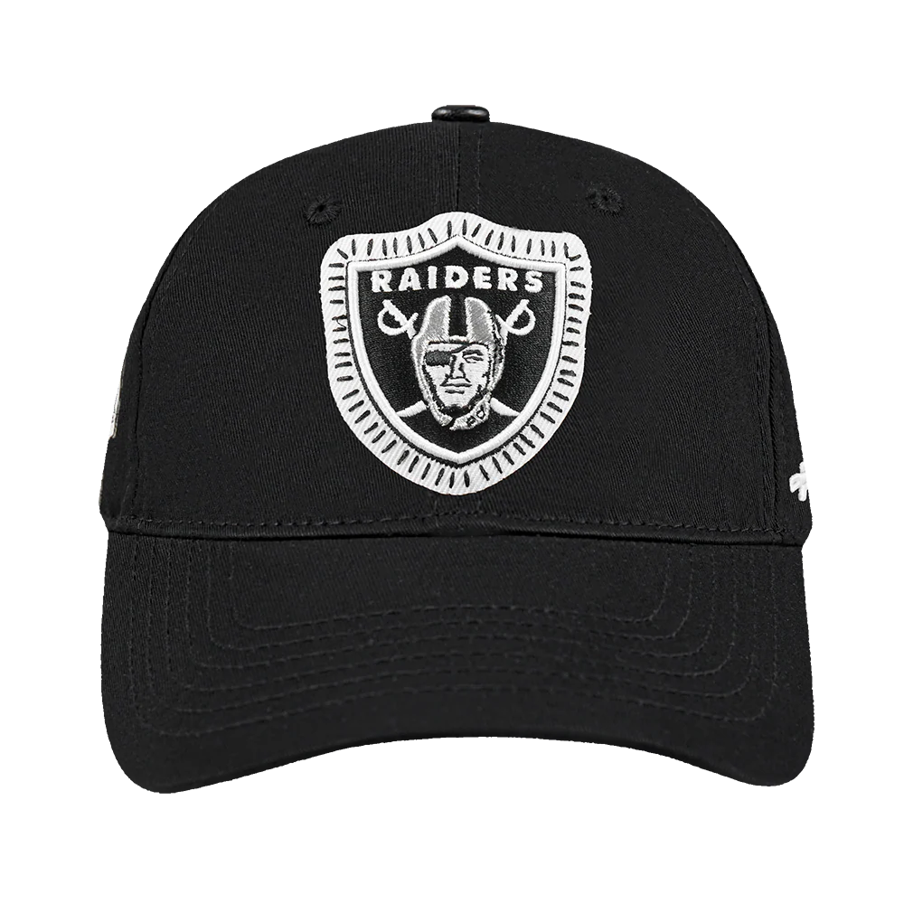 NFL LAS VEGAS RAIDERS DIY PICK STITCH DAD HAT (BLACK)