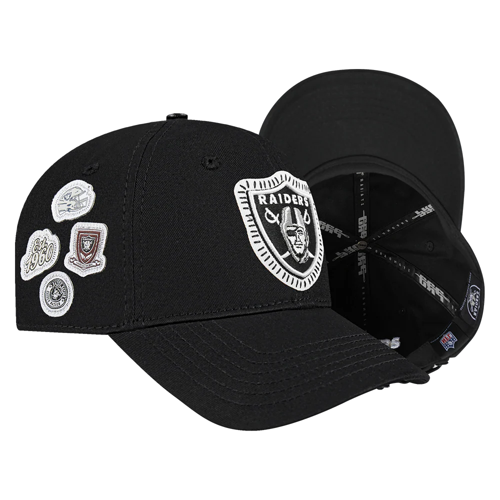 NFL LAS VEGAS RAIDERS DIY PICK STITCH DAD HAT (BLACK) - Image 7