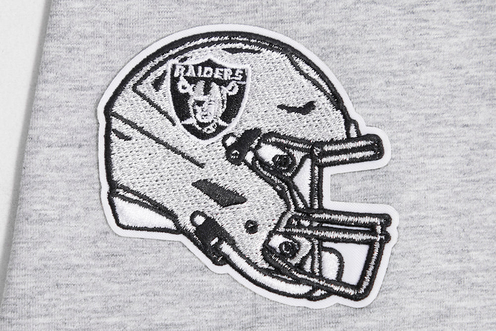 NFL LAS VEGAS RAIDERS CLASSIC SHORT SLEEVE WOMEN'S SLIM FIT TEE (HEATHER GREY) - Image 6