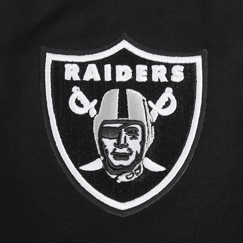 NFL LAS VEGAS RAIDERS WINGSPAN WOMEN'S SJ BOXY TEE (BLACK) - Image 8