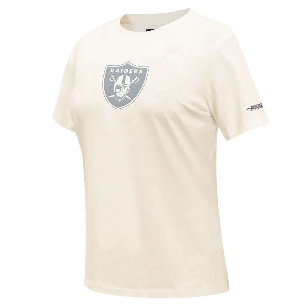 NFL LAS VEGAS RAIDERS STREET TEAM WOMEN'S SJ SLIM FIT TEE (EGGSHELL) - Image 3