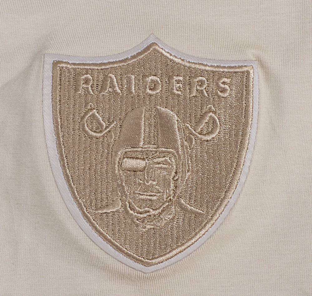 NFL LAS VEGAS RAIDERS NEUTRAL WOMEN'S BOXY TEE (TAUPE) - Image 6
