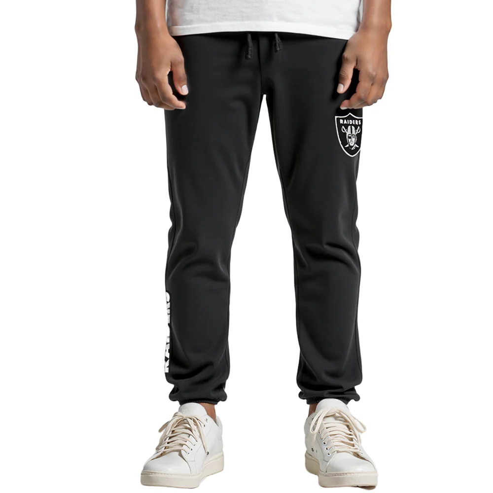 NFL LAS VEGAS RAIDERS CLASSIC BIG BOYS FLEECE SWEATPANT (BLACK) - Image 9