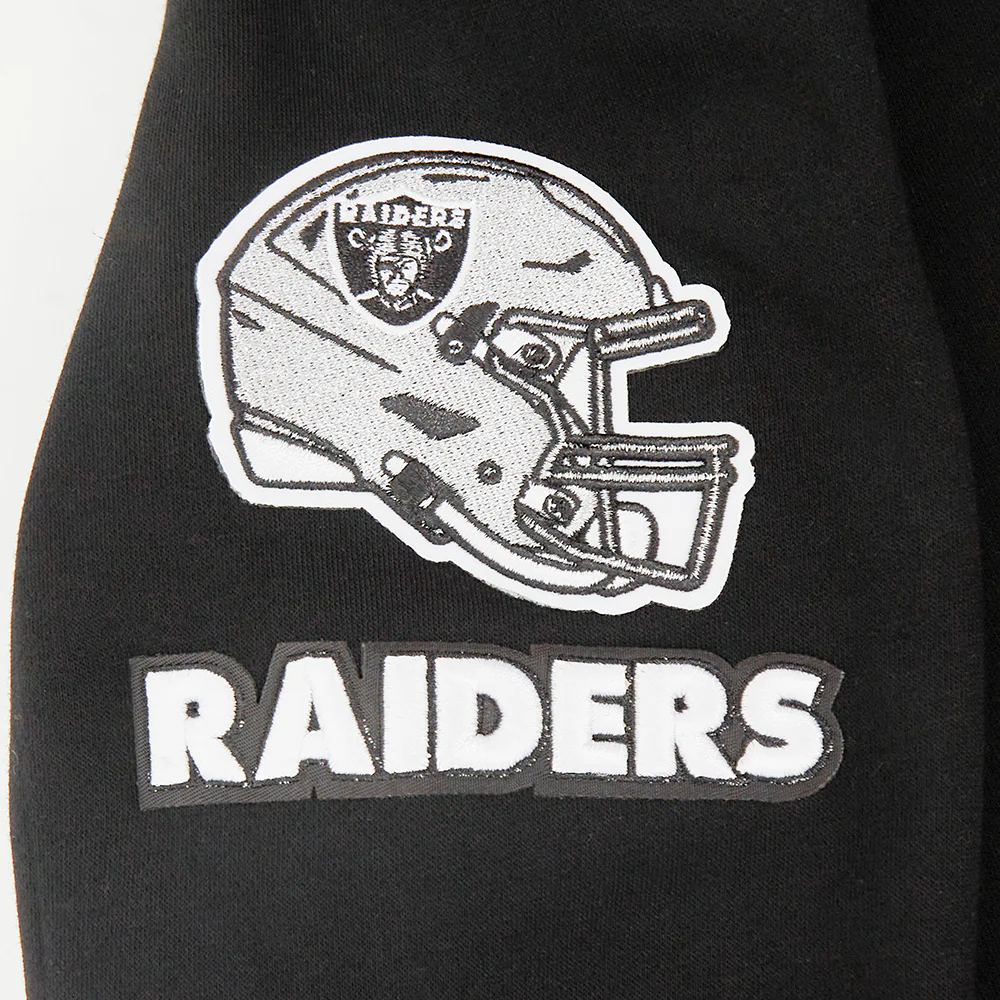 NFL LAS VEGAS RAIDERS CLASSIC BIG BOYS FLEECE PULLOVER HOODIE (BLACK) - Image 17