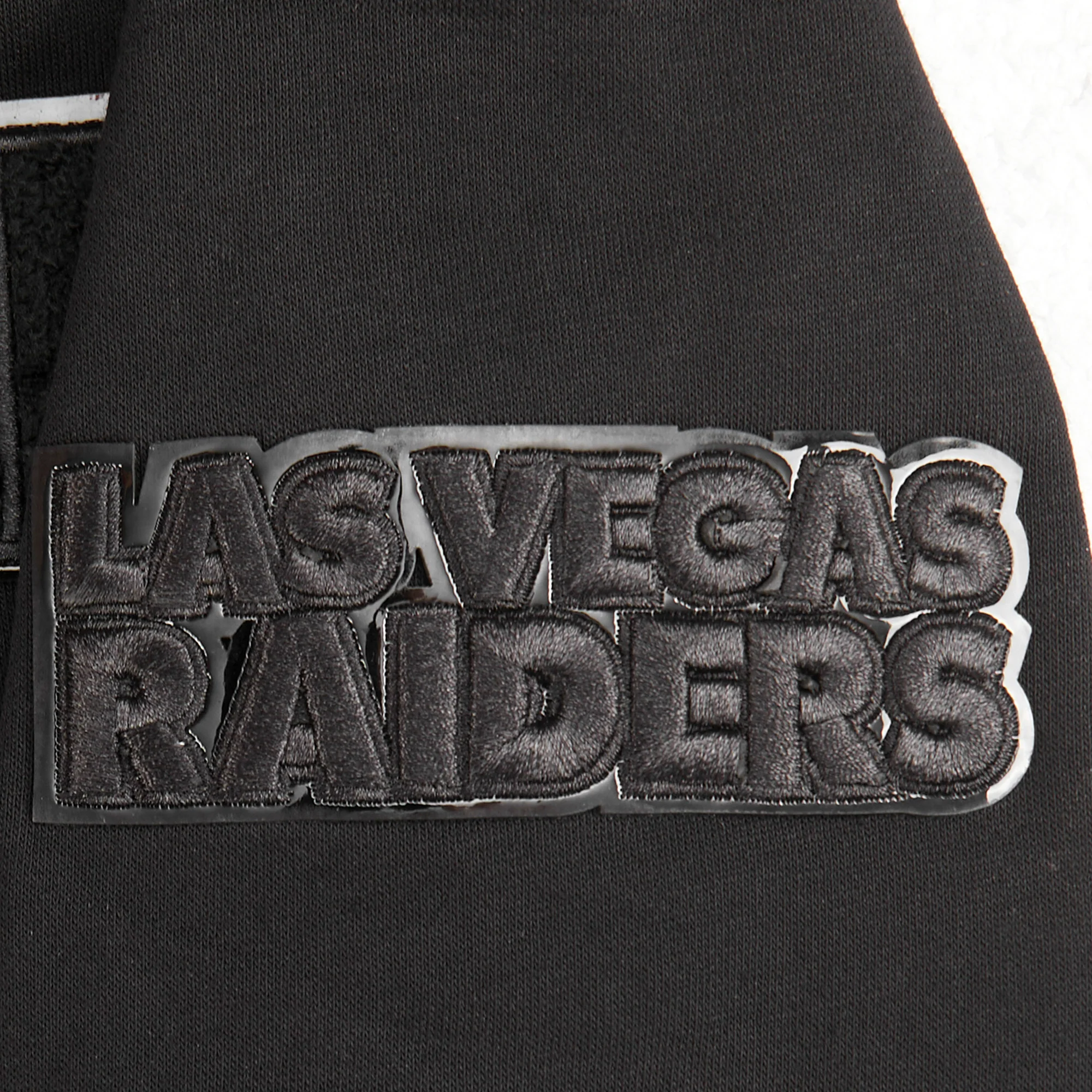 NFL LAS VEGAS RAIDERS TRIPLE BLACK BIG BOYS FLEECE PULLOVER HOODIE (BLACK) - Image 5