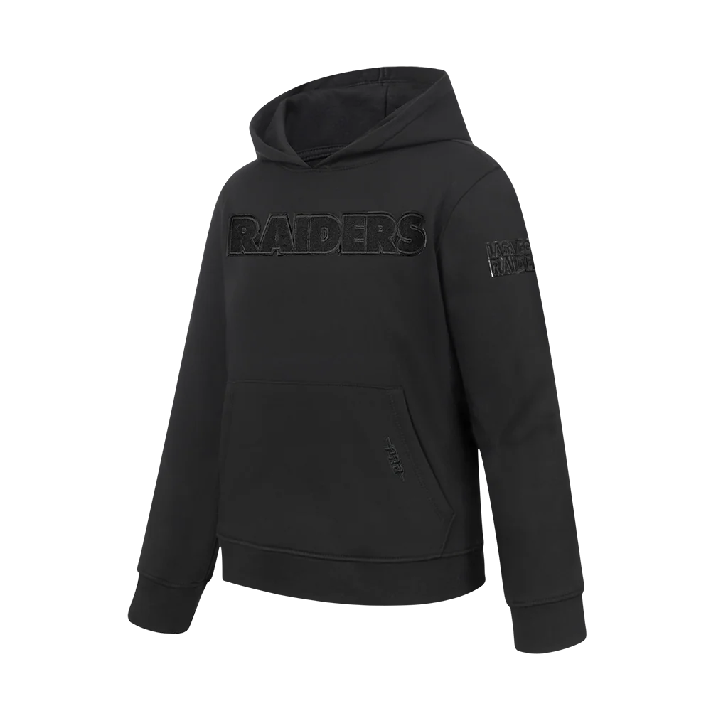 NFL LAS VEGAS RAIDERS CLASSIC 3BK BIG BOY'S FLEECE PO HOODIE (BLACK) - Image 3