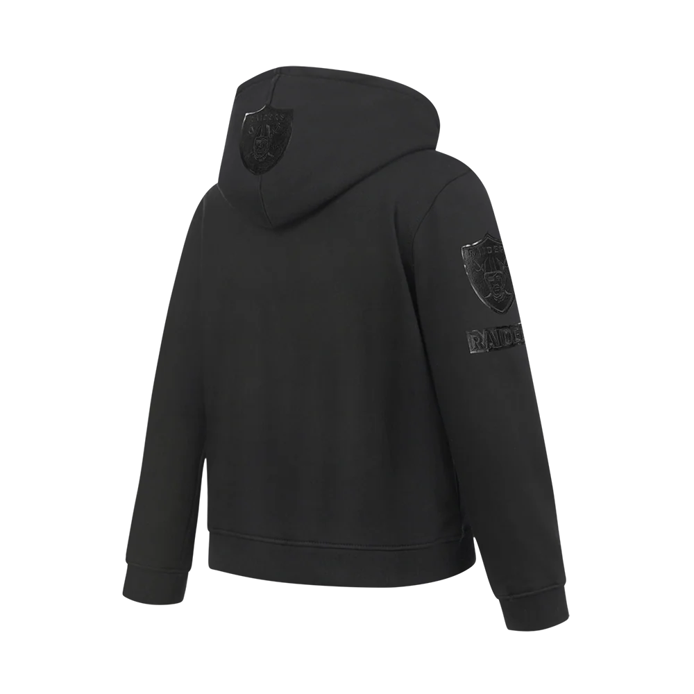 NFL LAS VEGAS RAIDERS CLASSIC 3BK BIG BOY'S FLEECE PO HOODIE (BLACK) - Image 4