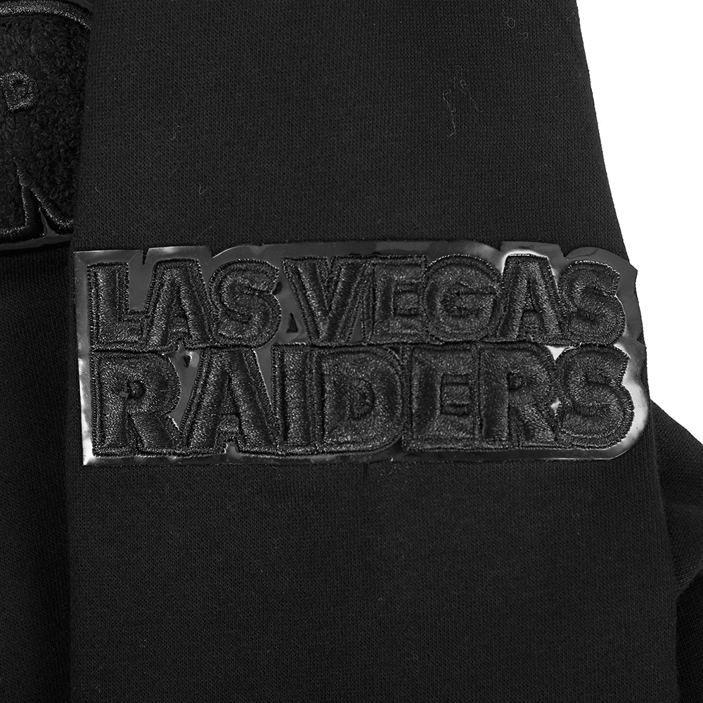 NFL LAS VEGAS RAIDERS CLASSIC 3BK BIG BOY'S FLEECE PO HOODIE (BLACK) - Image 7
