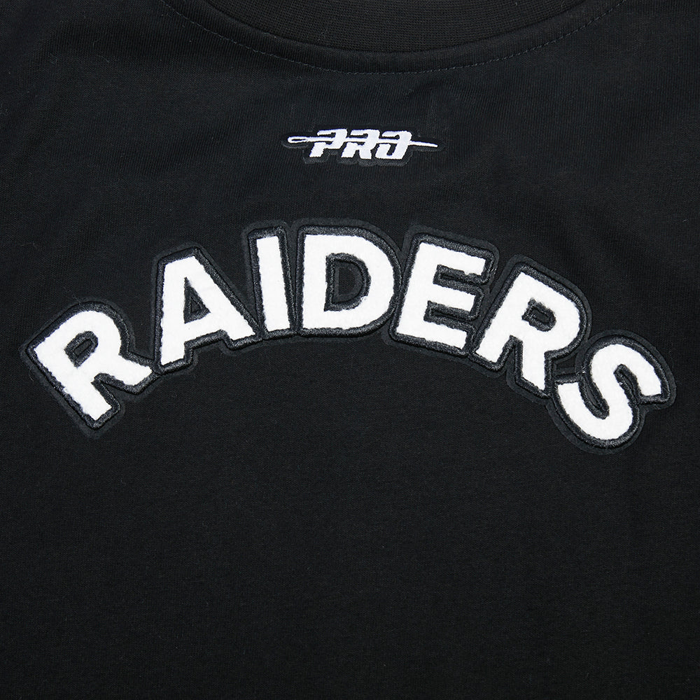 NFL LAS VEGAS RAIDERS CLASSIC BIG GIRL'S SS BOXY TEE (BLACK) - Image 6