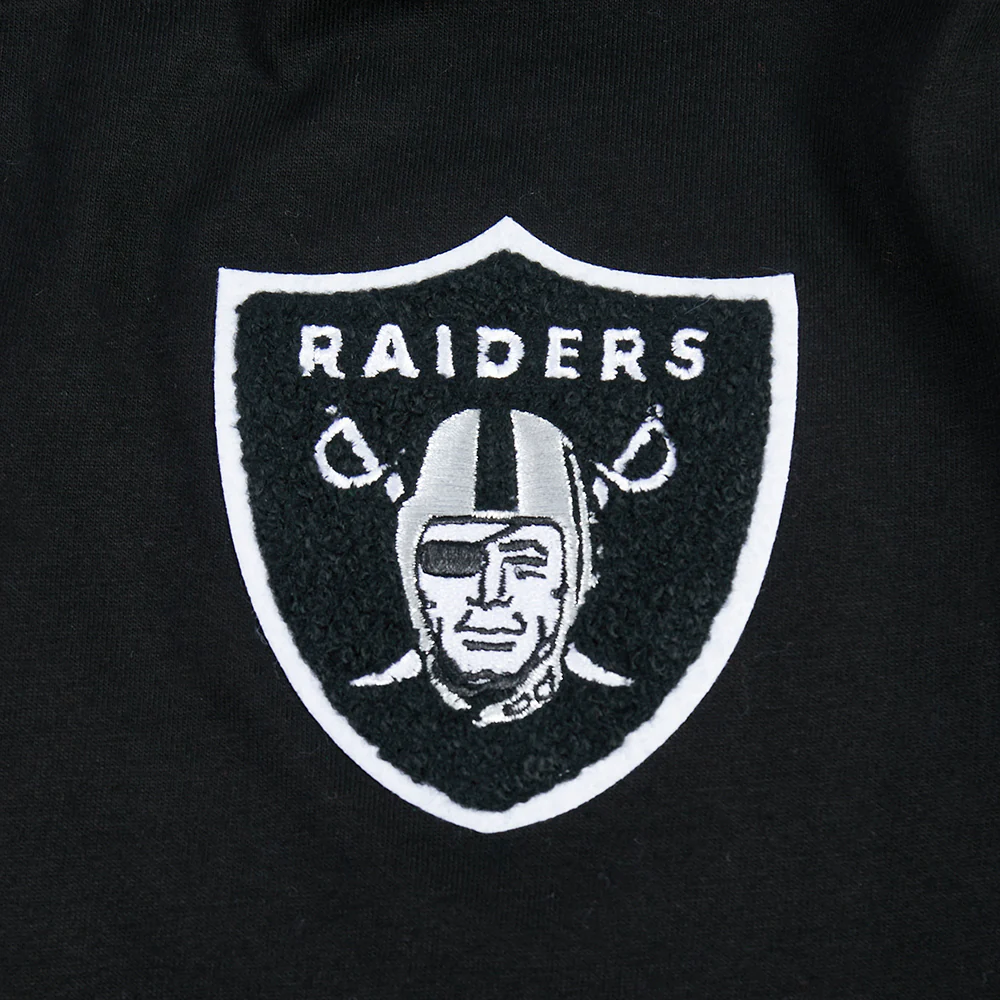 NFL LAS VEGAS RAIDERS CLASSIC BIG GIRL'S SS BOXY TEE (BLACK) - Image 7