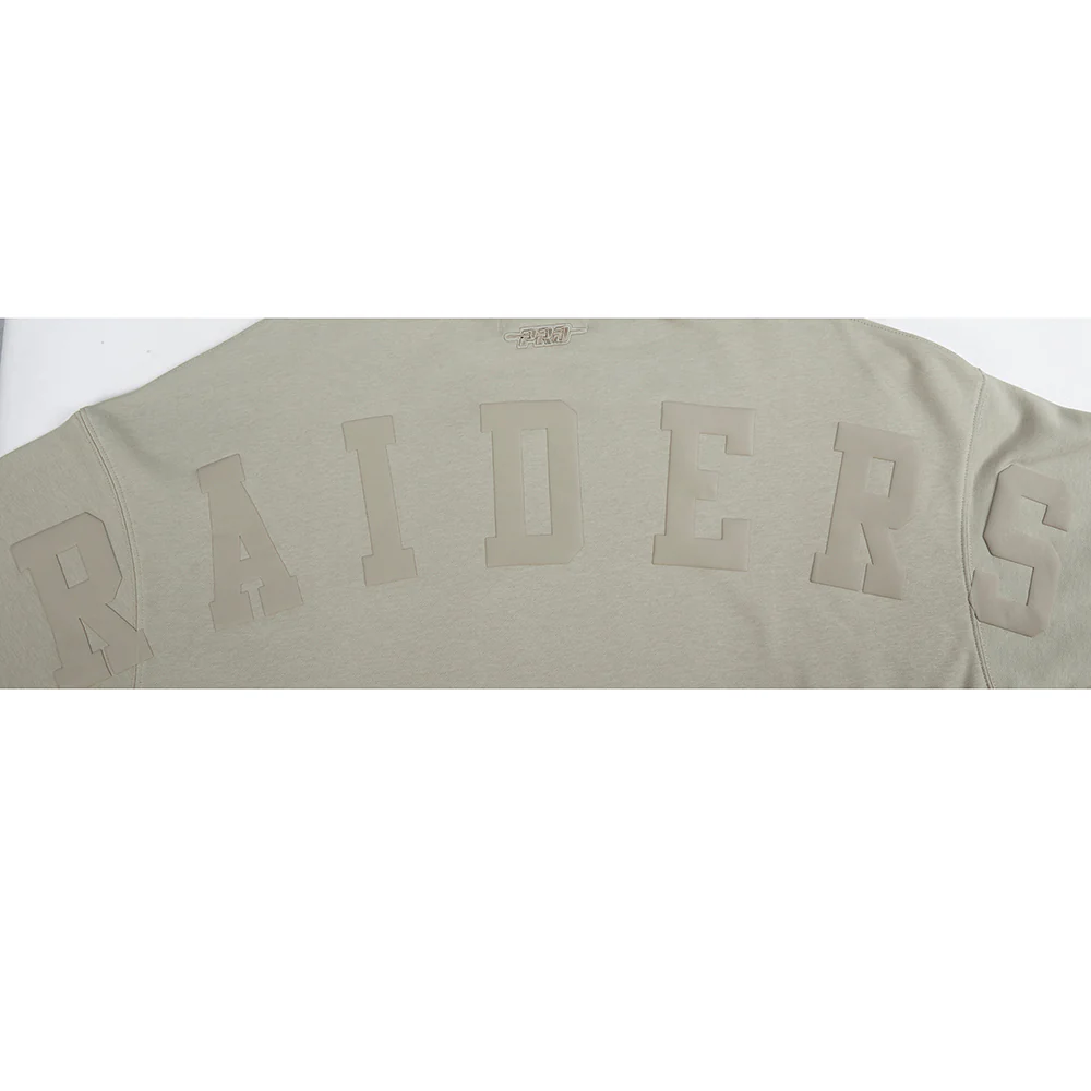 NFL LAS VEGAS RAIDERS WINGSPAN WOMEN'S FLEECE CREWNECK (TAUPE) - Image 14