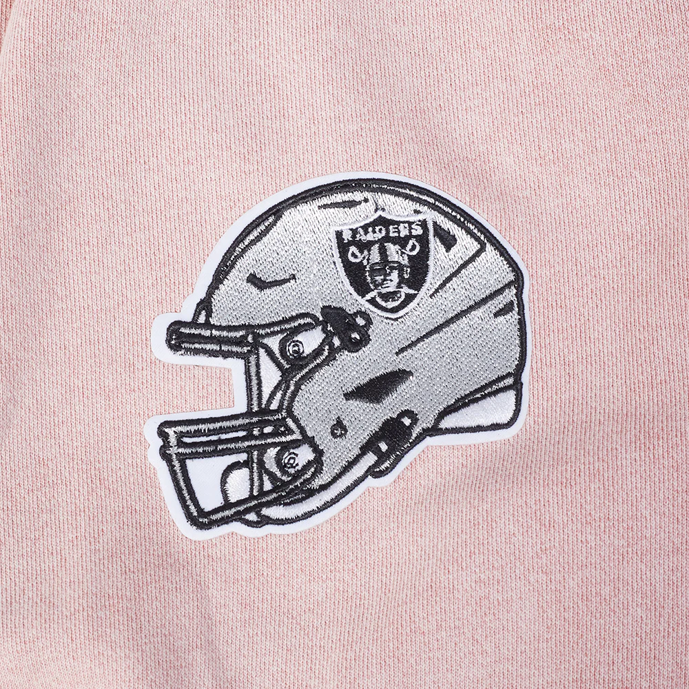 NFL LAS VEGAS RAIDERS WASHED JEWELS WOMEN'S CREWNECK SWEATSHIRT (WASHED MAUVE) - Image 5