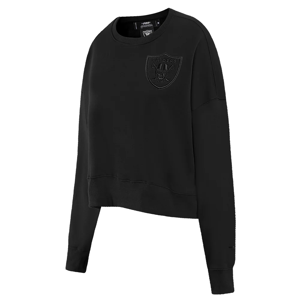 NFL LAS VEGAS RAIDERS NEUTRAL WOMEN'S CREWNECK (BLACK) - Image 2