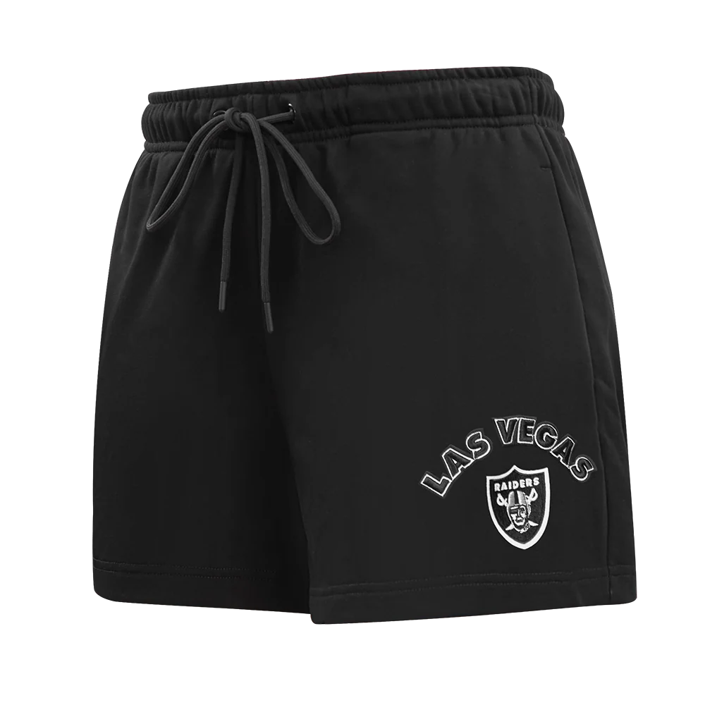 NFL LAS VEGAS RAIDERS CLASSIC WOMEN'S FLEECE SHORT (BLACK)