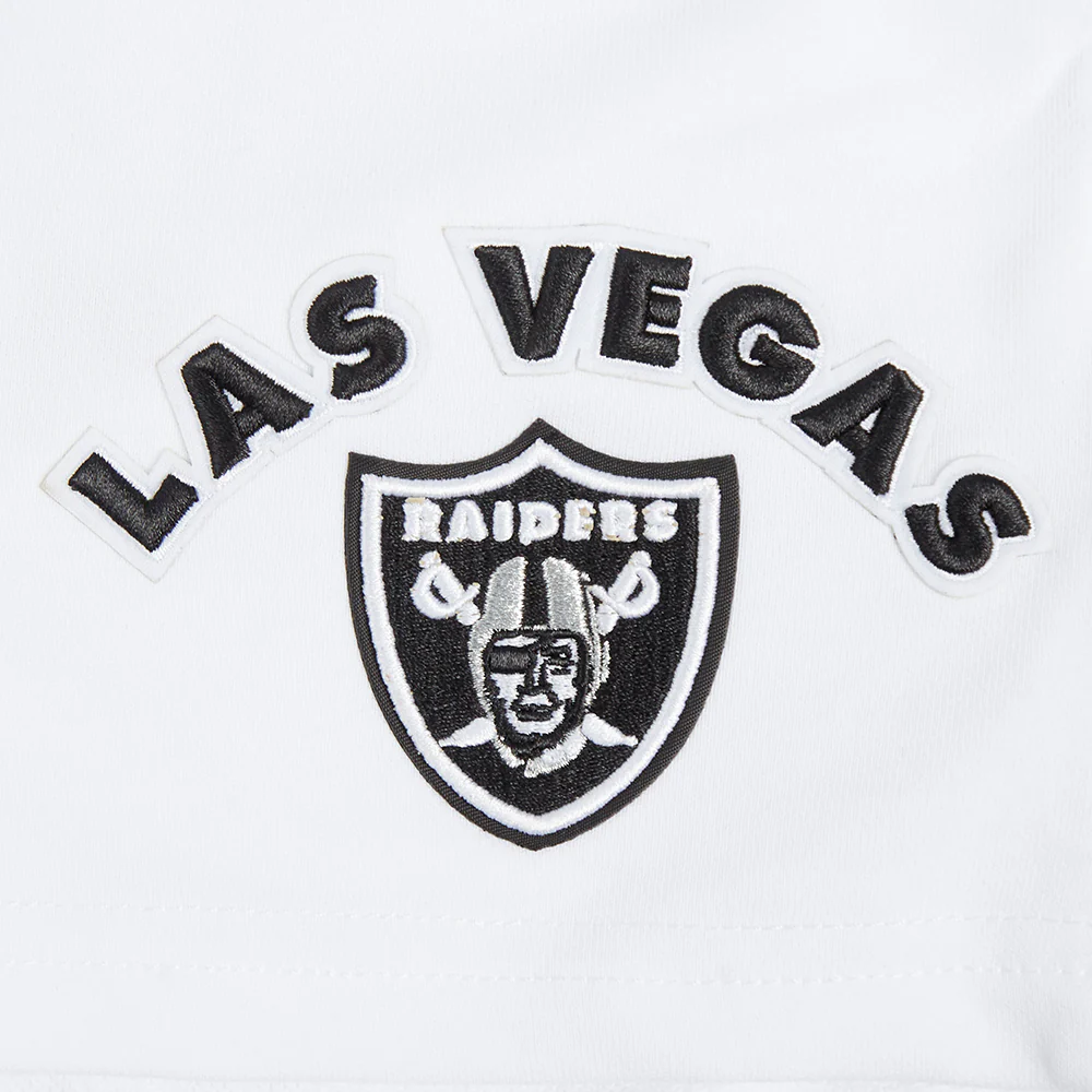 NFL LAS VEGAS RAIDERS CLASSIC WOMEN'S FLEECE SHORT (WHITE) - Image 5