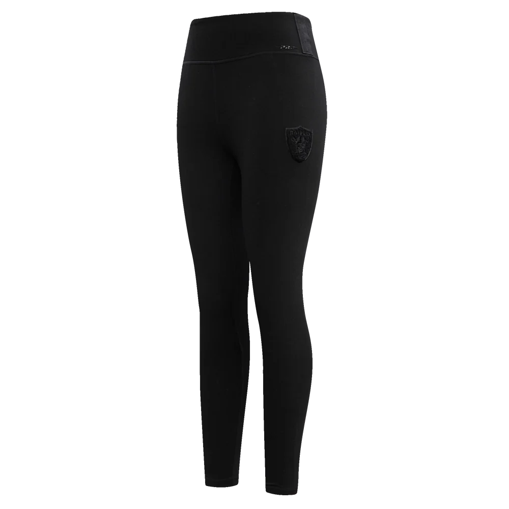 NFL LAS VEGAS RAIDERS TRIPLE BLACK WOMEN'S JERSEY LEGGING (TRIPLE BLACK WOMEN'S)
