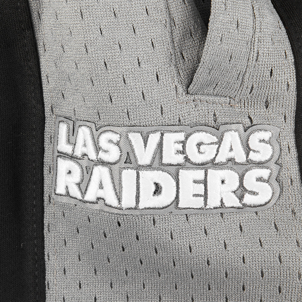 NFL LAS VEGAS RAIDERS CLASSIC LITTLE BOYS FLEECE 2.0 SHORT (BLACK/GRAY) - Image 15