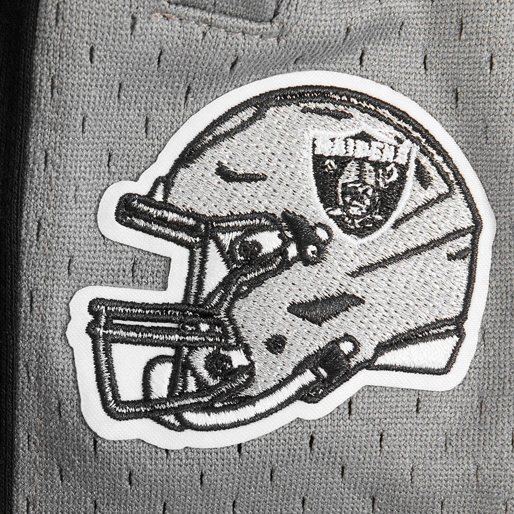 NFL LAS VEGAS RAIDERS CLASSIC LITTLE BOYS FLEECE 2.0 SHORT (BLACK/GRAY) - Image 16