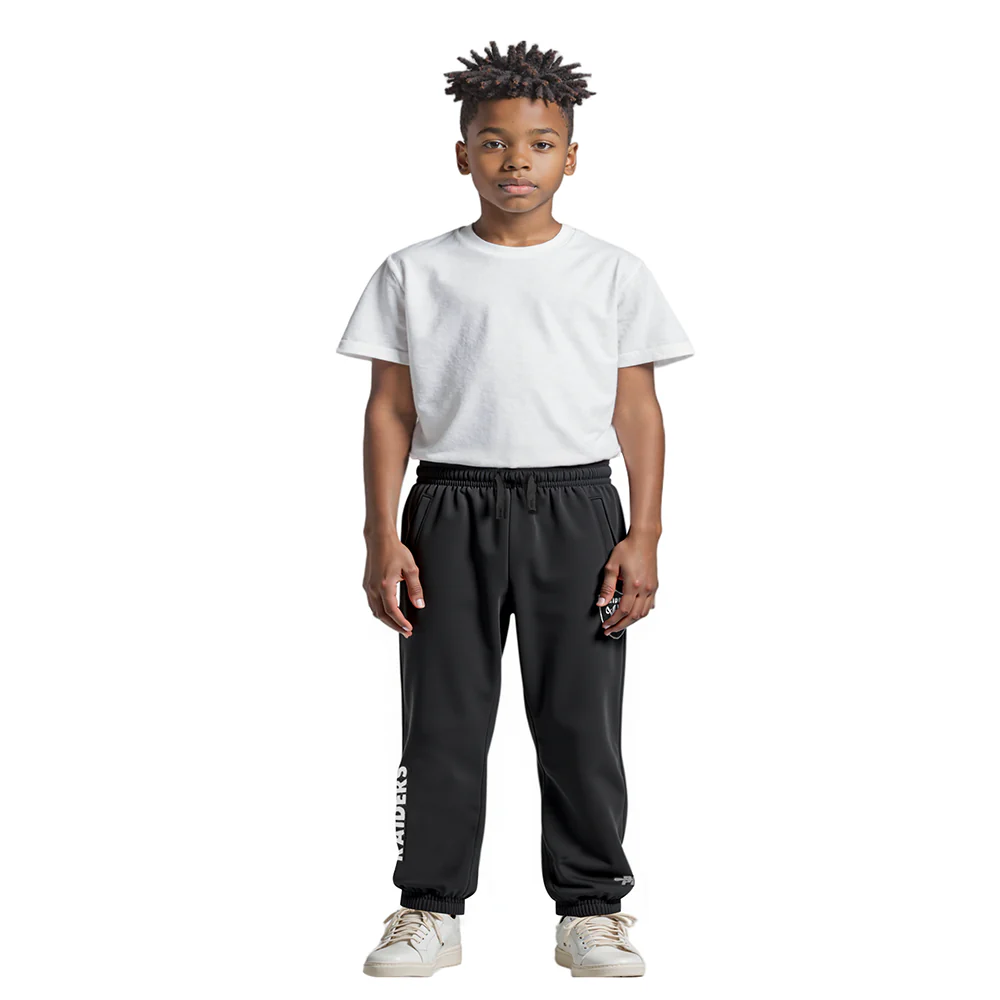 NFL LAS VEGAS RAIDERS CLASSIC LITTLE BOYS FLC SWEATPANT (BLACK) - Image 3