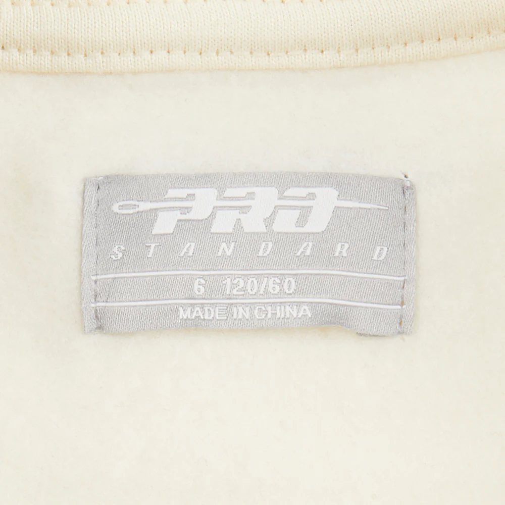 NFL LAS VEGAS RAIDERS RETRO CLASSIC LITTLE GIRLS RIB FLEECE CREWNECK (EGGSHELL/ BLACK) - Image 7