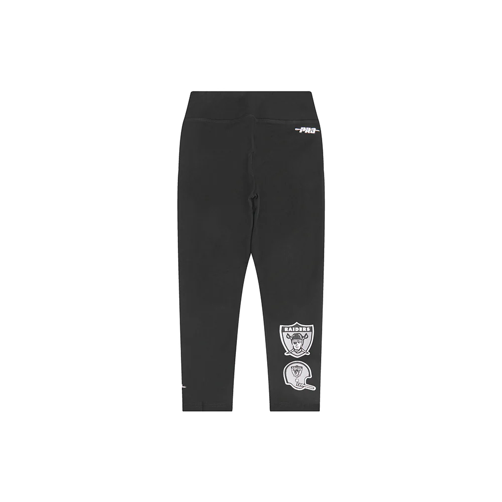 NFL LAS VEGAS RAIDERS RETRO CLASSIC LITTLE GIRLS LEGGING (BLACK) - Image 5