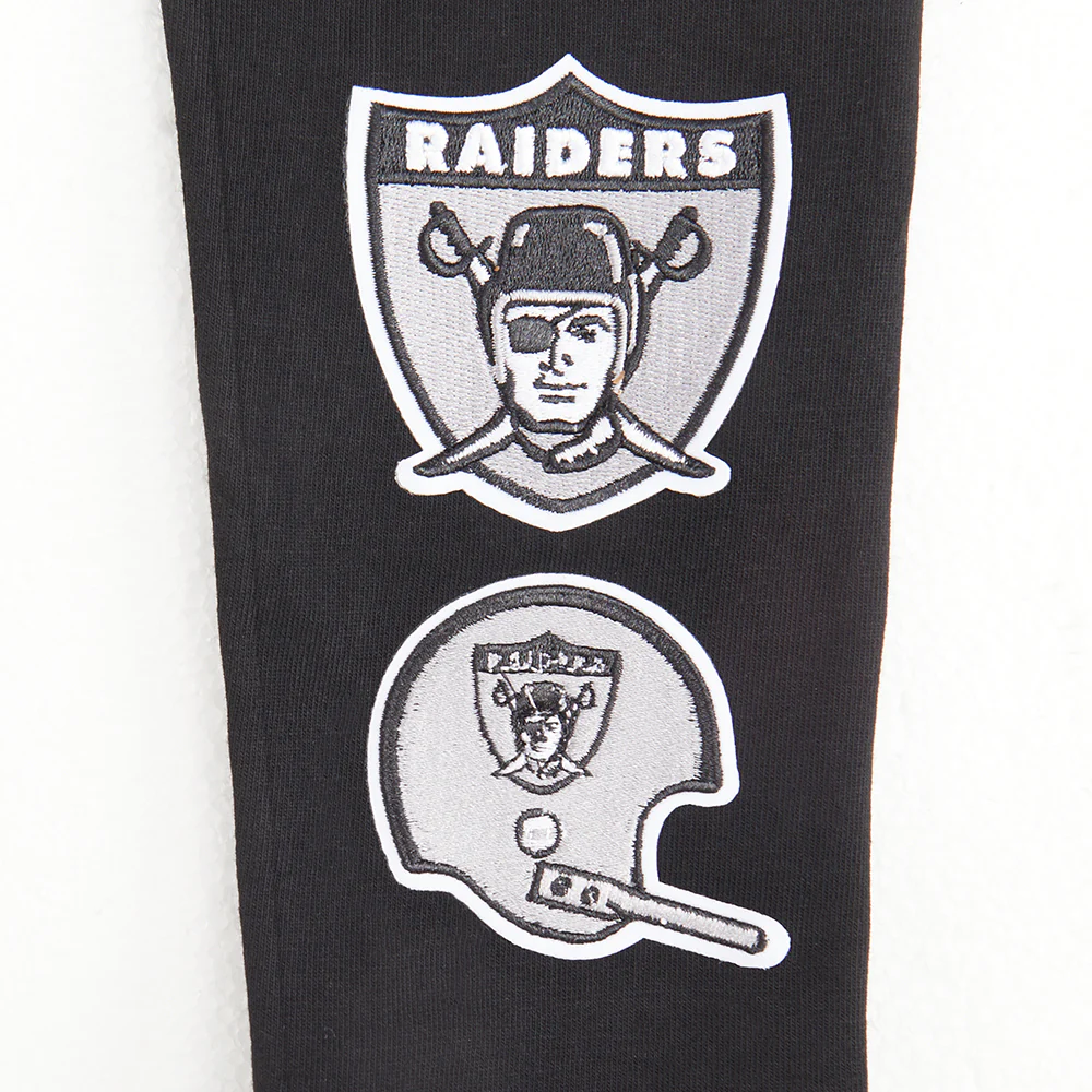 NFL LAS VEGAS RAIDERS RETRO CLASSIC LITTLE GIRLS LEGGING (BLACK) - Image 7