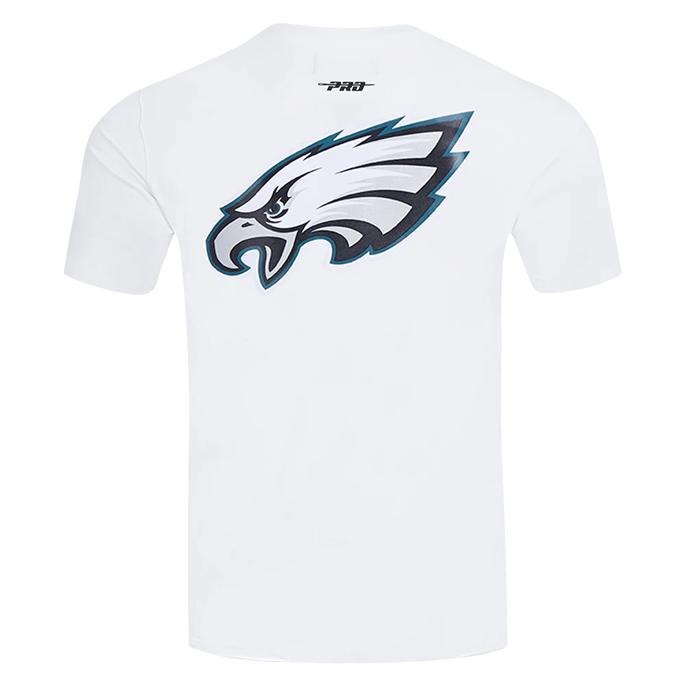 NFL PHILADELPHIA EAGLES CLASSIC MESH STRIPED MEN'S TEE (WHITE/BLACK) - Image 3