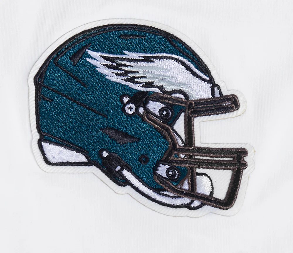 NFL PHILADELPHIA EAGLES CLASSIC MESH STRIPED MEN'S TEE (WHITE/BLACK) - Image 6