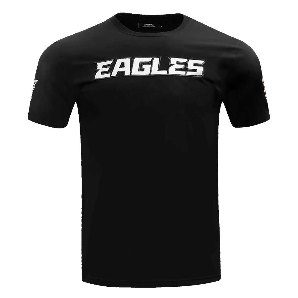 NFL PHILADELPHIA EAGLES CLASSIC CHENILLE MEN'S   TEE (BLACK)
