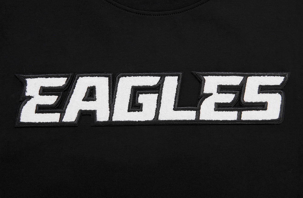 NFL PHILADELPHIA EAGLES CLASSIC CHENILLE MEN'S   TEE (BLACK) - Image 5